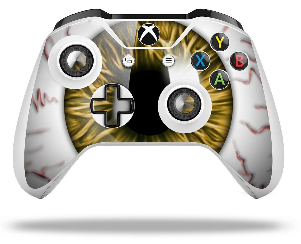 Skin for XBOX One S / X Controller Eyeball Orange Vinyl Decal