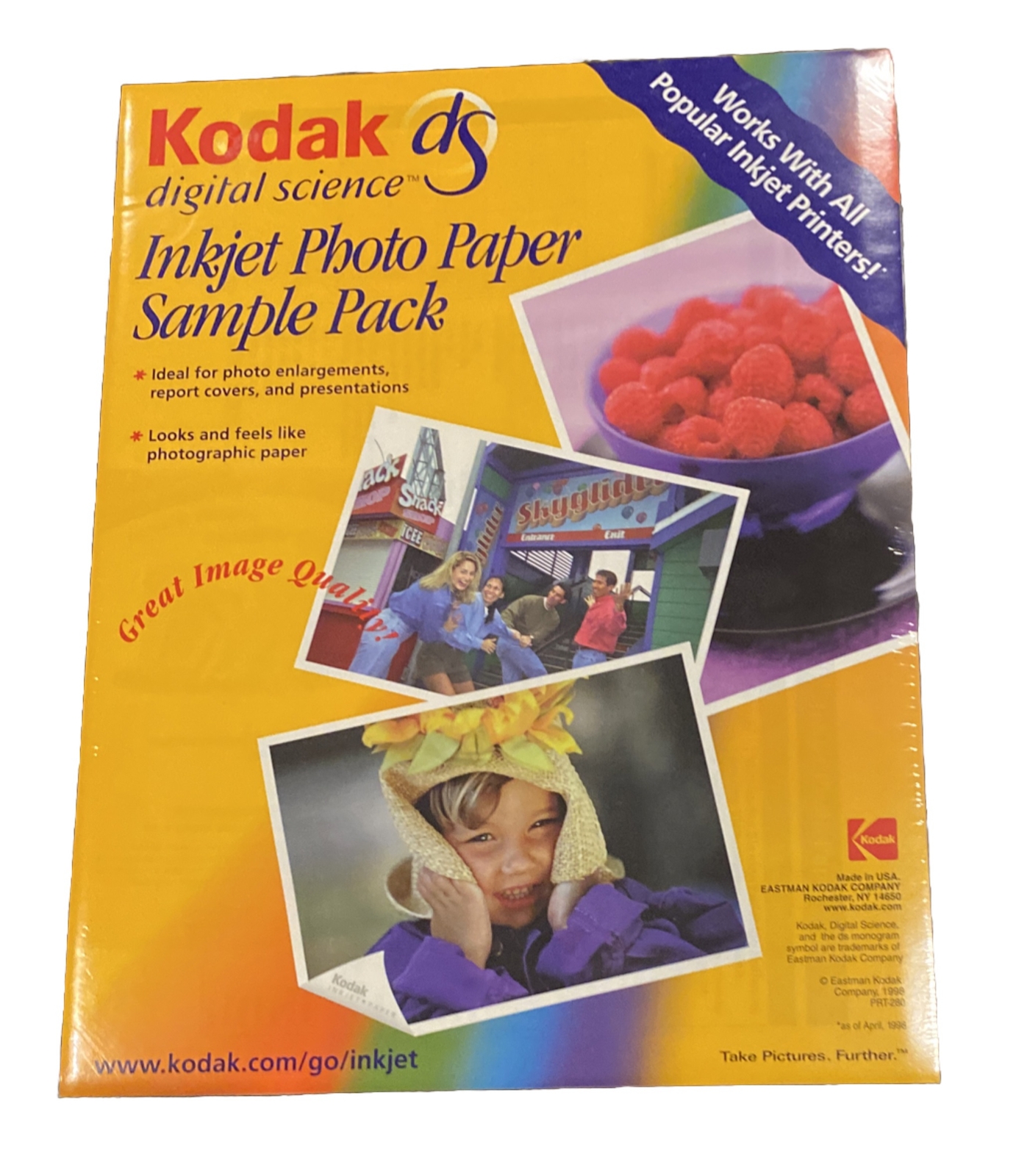 Kodak Digital Science Inkjet Photo Paper Sample Pack. PRT-280