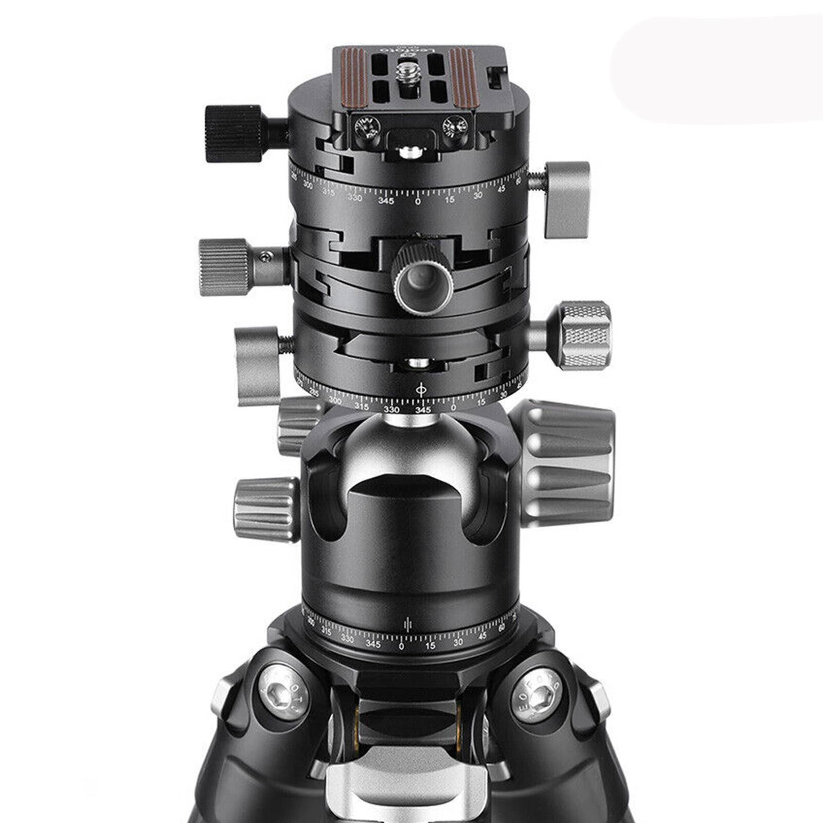 New Leofoto G2 GEAR HEAD 3 In 1 Panoramic Geared Ball head Tripod Head BlackzJ