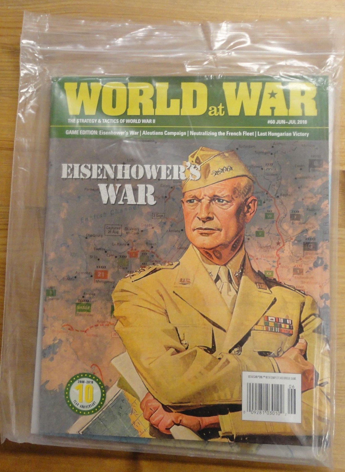 Decision Games World At War Jun-Jul 2018 #60 w/Eisenhower's War Game