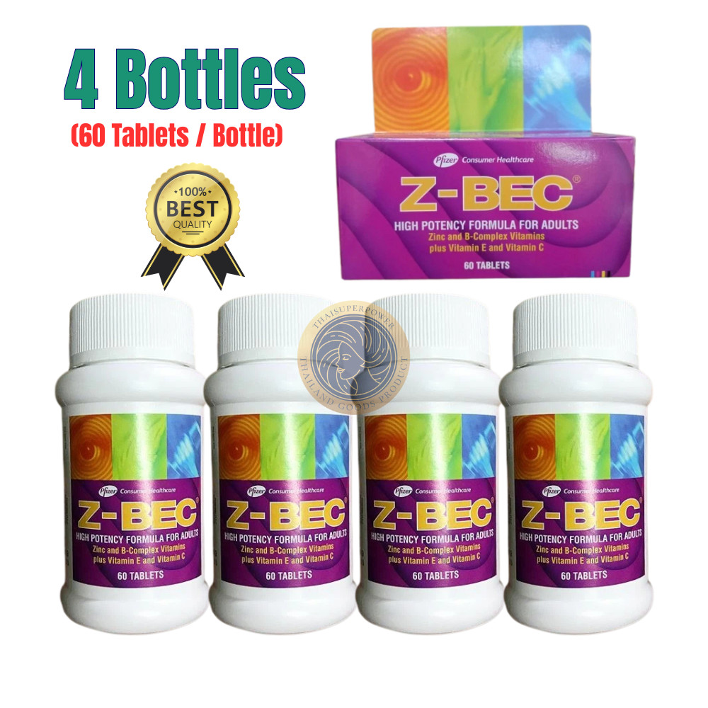 4x Z-BEC Multivitamins and Multimineral HIGH POTENCY FORMULA FOR ADULTS Health