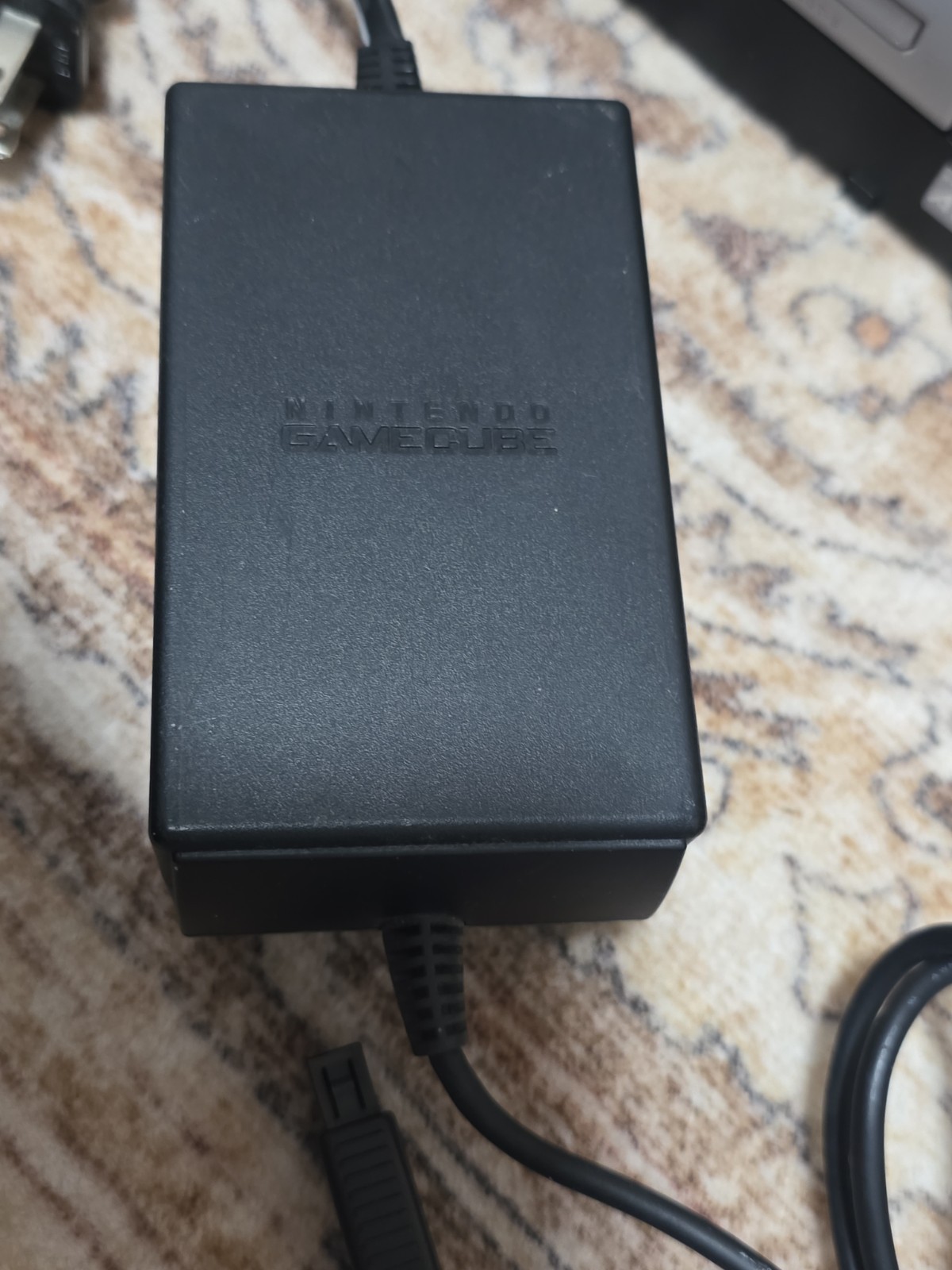 Nintendo Gamecube Black with 1 Controller Cables and Memory Card Tested