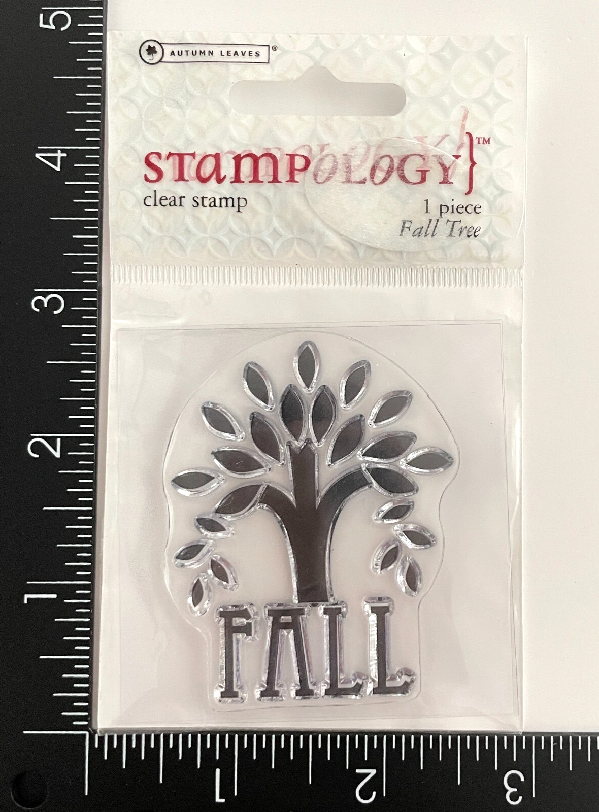 Autumn Leaves Stampology Fall Tree Autumn Leaves Falling Cling Clear Stamp