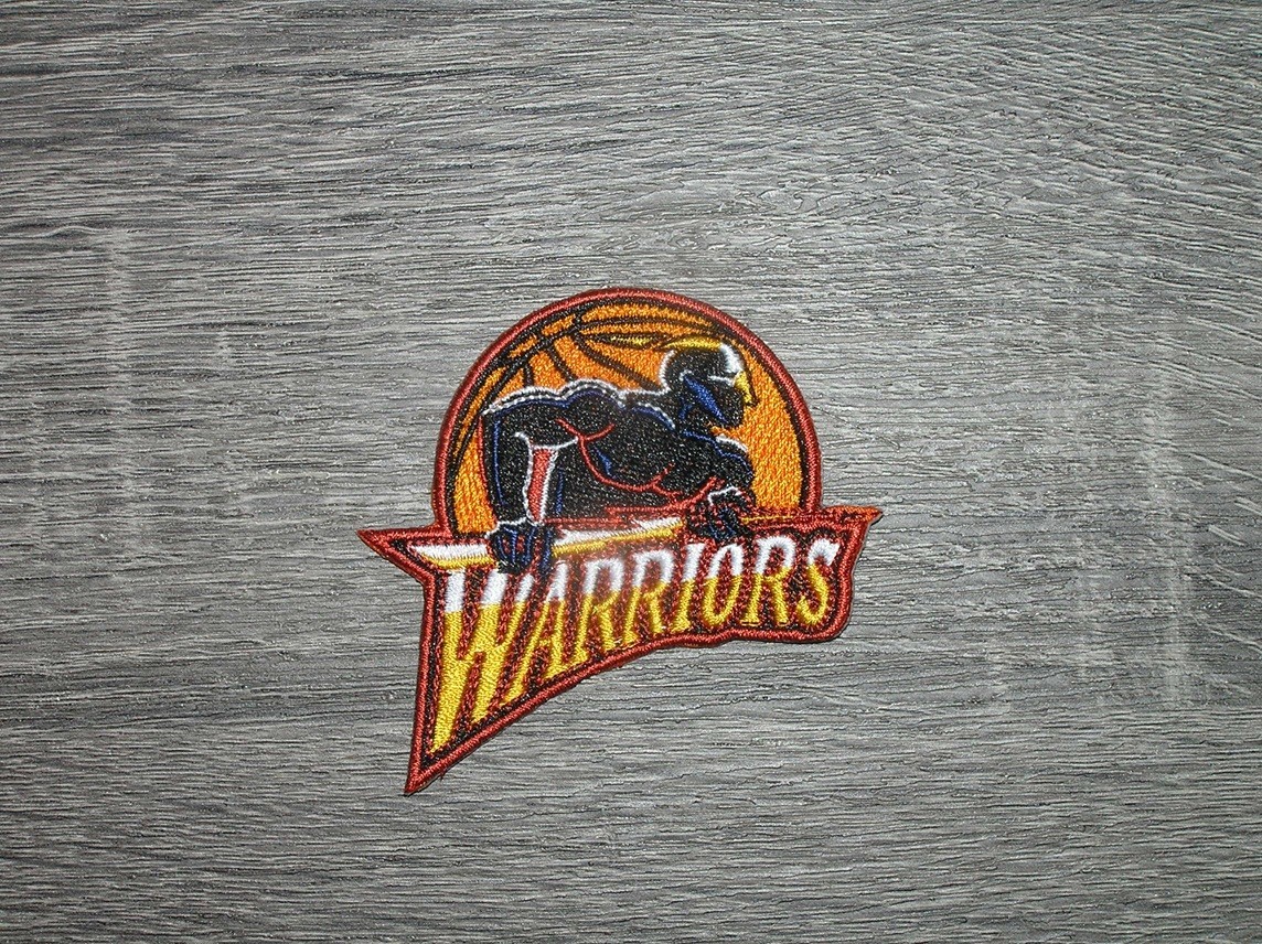 Golden State Warriors Retro Logo Embroidered Iron On Patch 2.75" x 2.75"