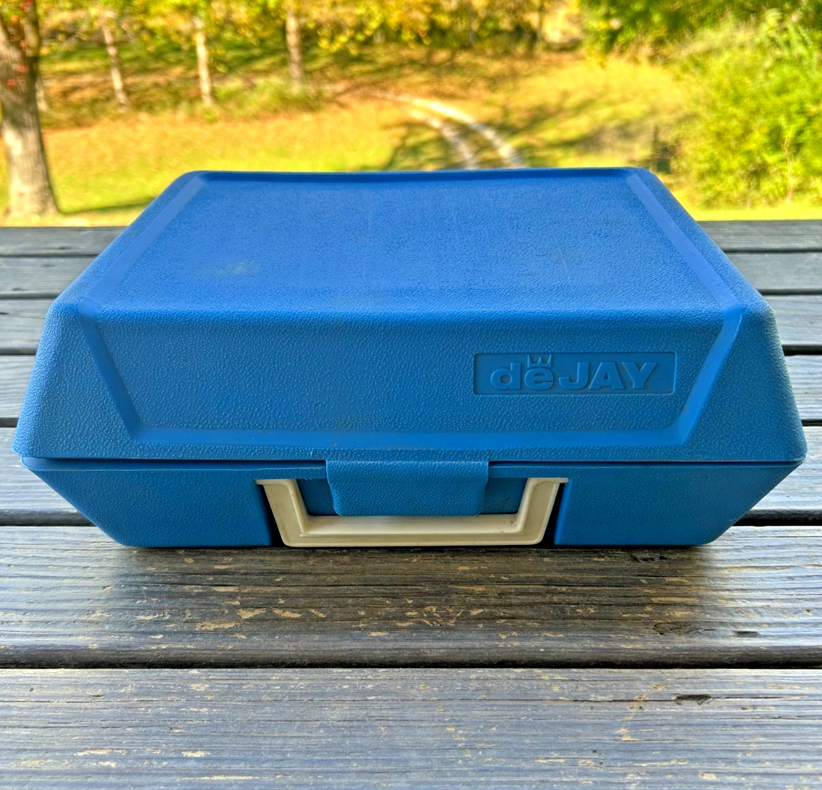 Vintage Dejay SP20 Record Player – Blue – Powers On, Spins, Sound Not Tested