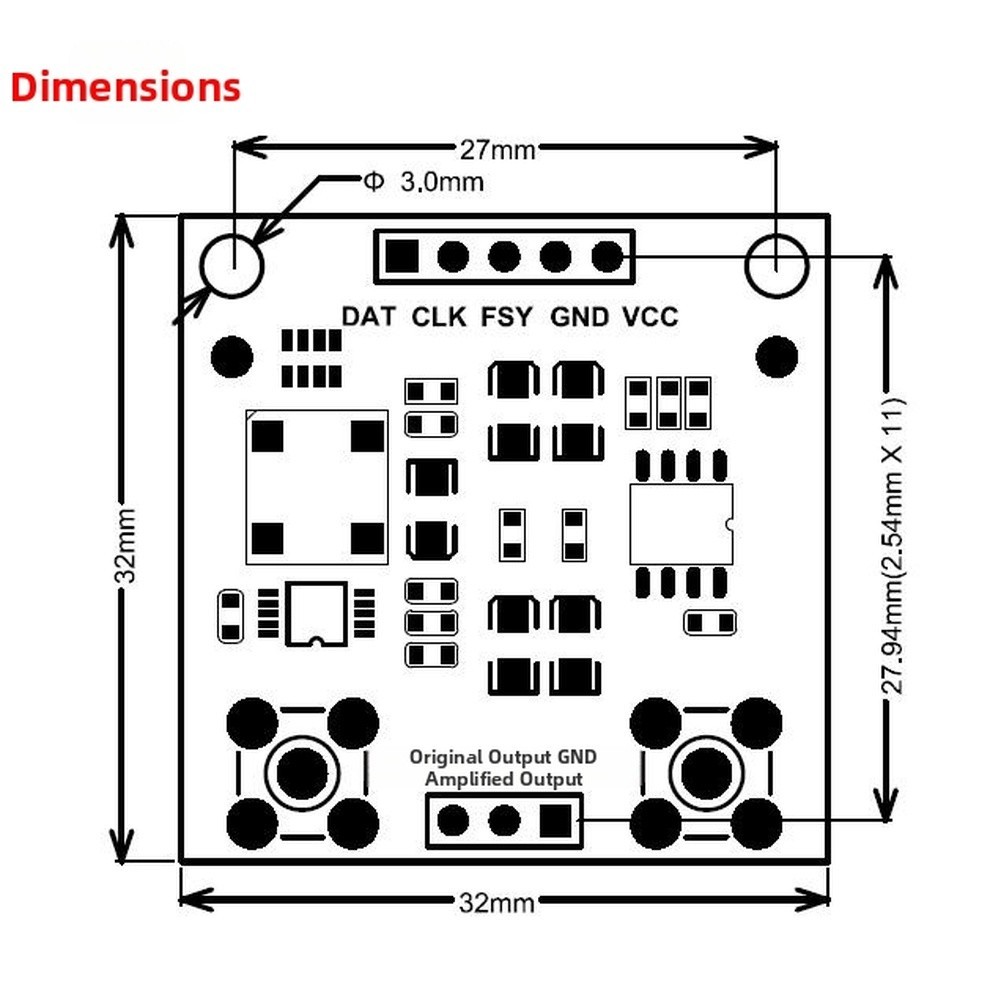 Compact AD9833 Signal Generator Module 32mm x 32mm for Space Limited Use
