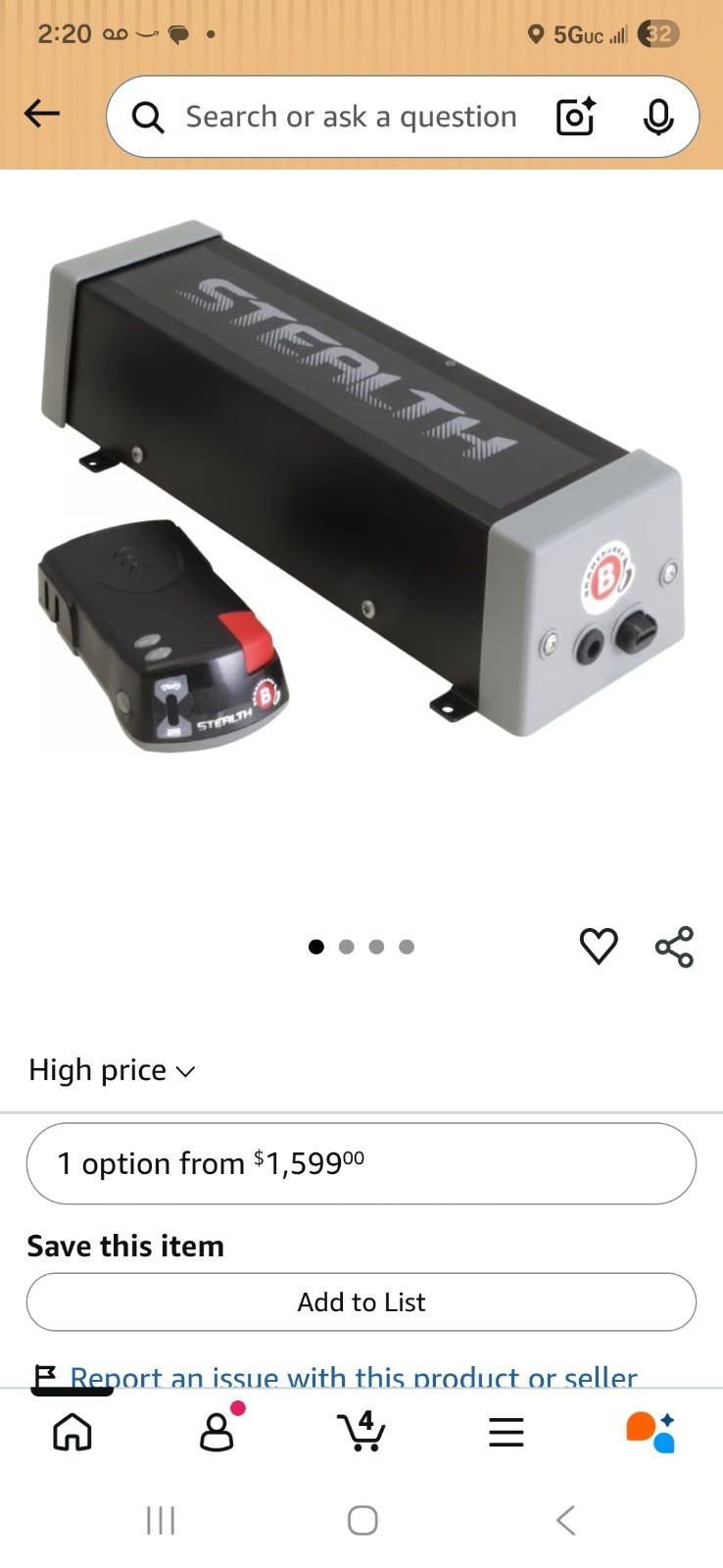 Stealth Brake Buddy System New Never Installed. open box item.