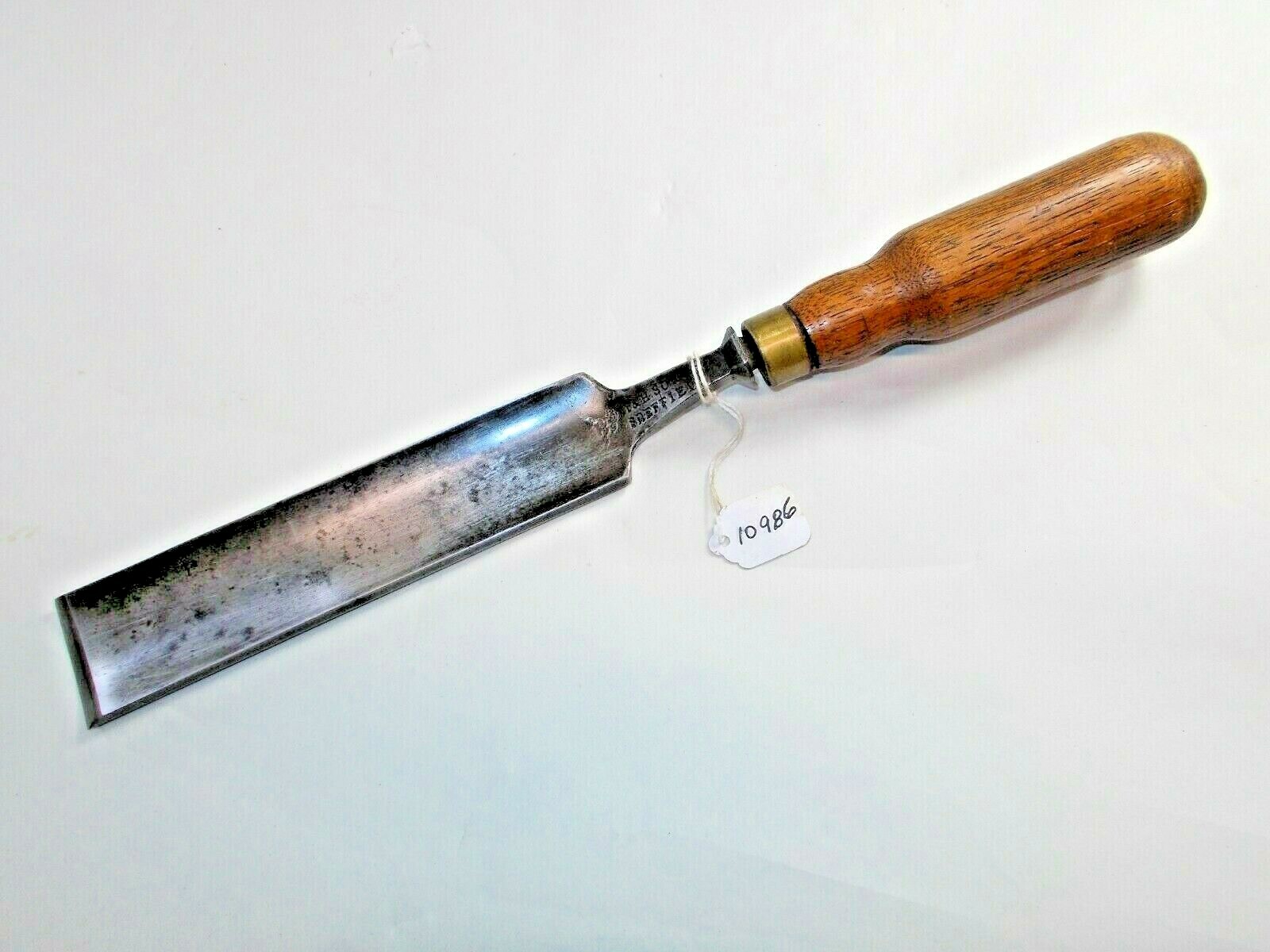 I & H SORBY Vintage 1-9/16" Wide Cut Crank Neck Woodworker's Gouge, Sheffield