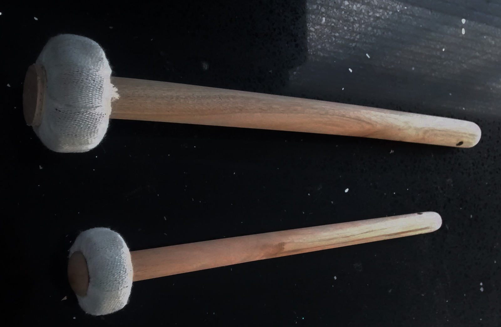 Mallets for gongs - two sizes (for big and small gongs respectively)