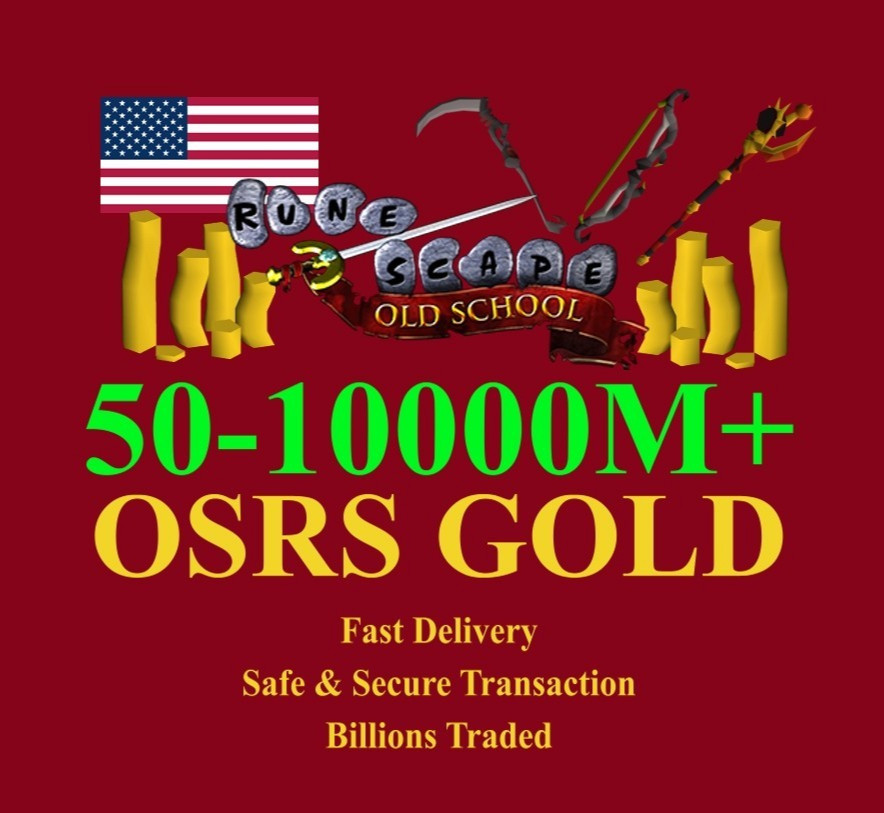 Old School Runescape Gold 50M - 1000m+ | OSRS 07 GP | American Sourced