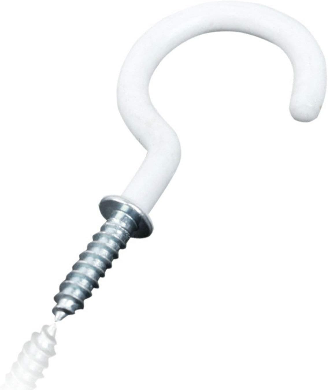24PCS Screw Hooks Black 2.2" for Hanging Outdoor String Lights & Plants