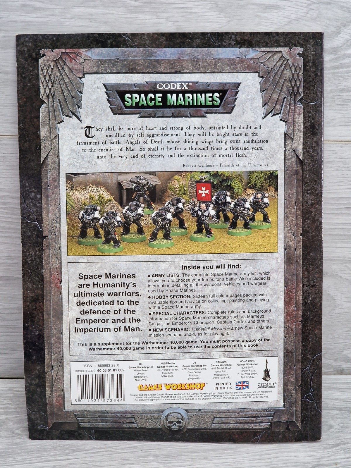 Warhammer Space Marines Codex 3rd edition Softcover Games Workshop 40,000 Book