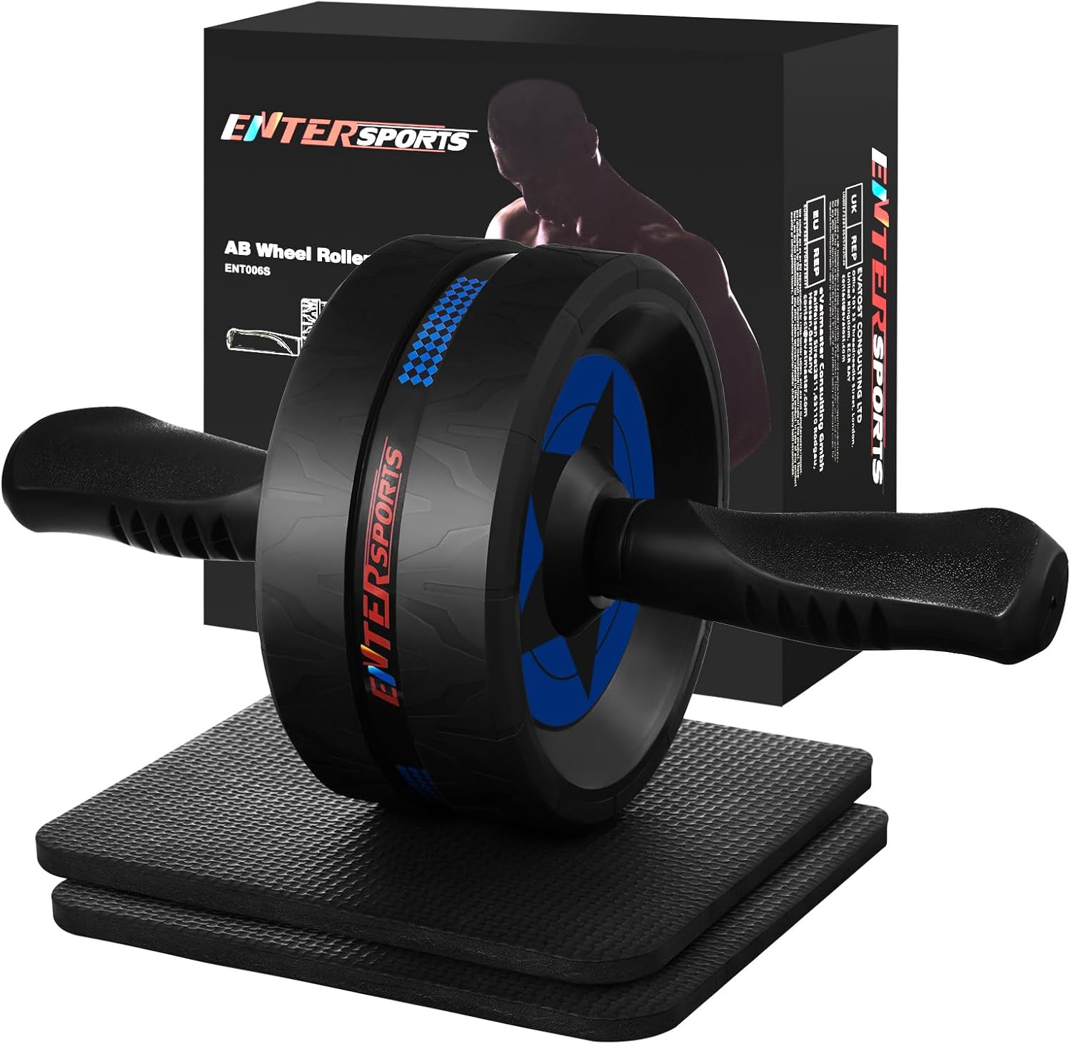 Ab Roller Wheel for Abs Workout - Abdominal Exercise Equipment with 2 Knee Pads