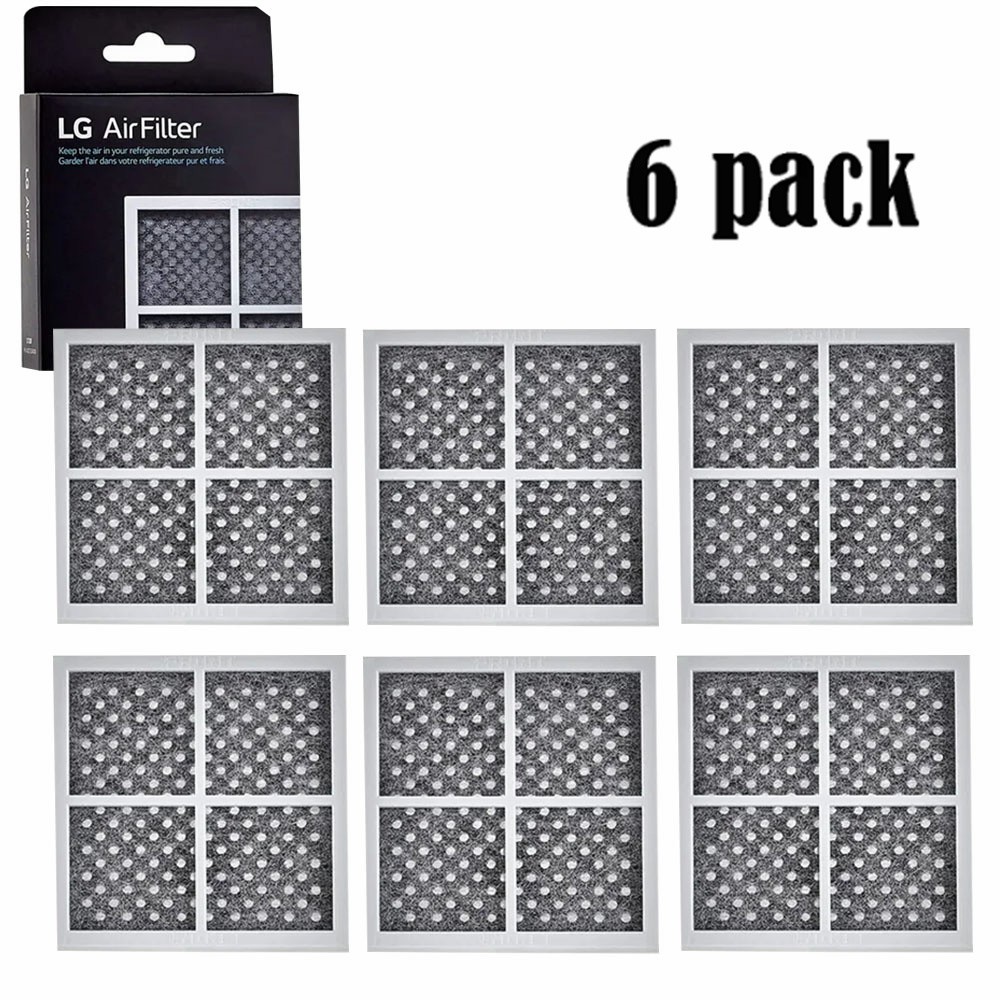 6 Pack LG LT120F ADQ73214404 Fresh Air Replacement Refrigerator Air Filter New