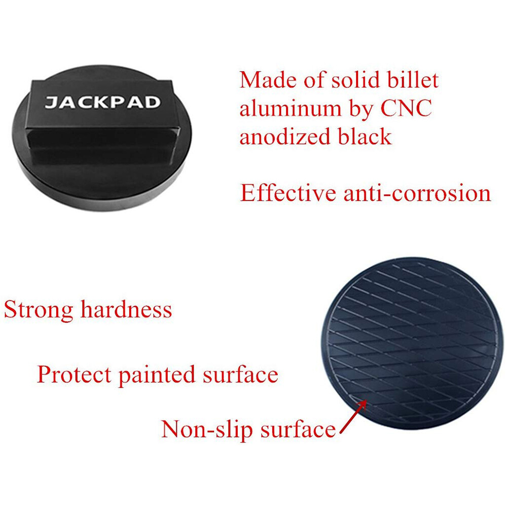 4X For BMW X Series F25, X5, E53,E70 Aluminum Jack Pad Anodized Black