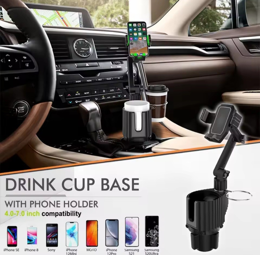 Universal Multifunction Car Cup Holder 360 Degree Adjustable Cellphone Mount
