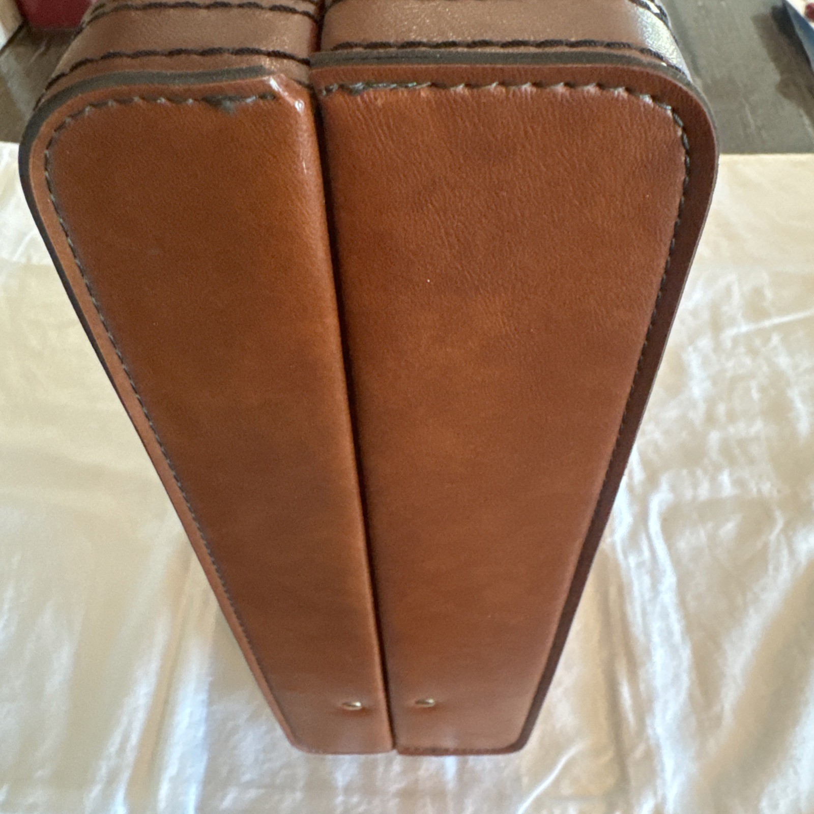 Vintage Atlantic Leather Briefcase in Great Condition 18.5 x 14.5 x 4.5 inches