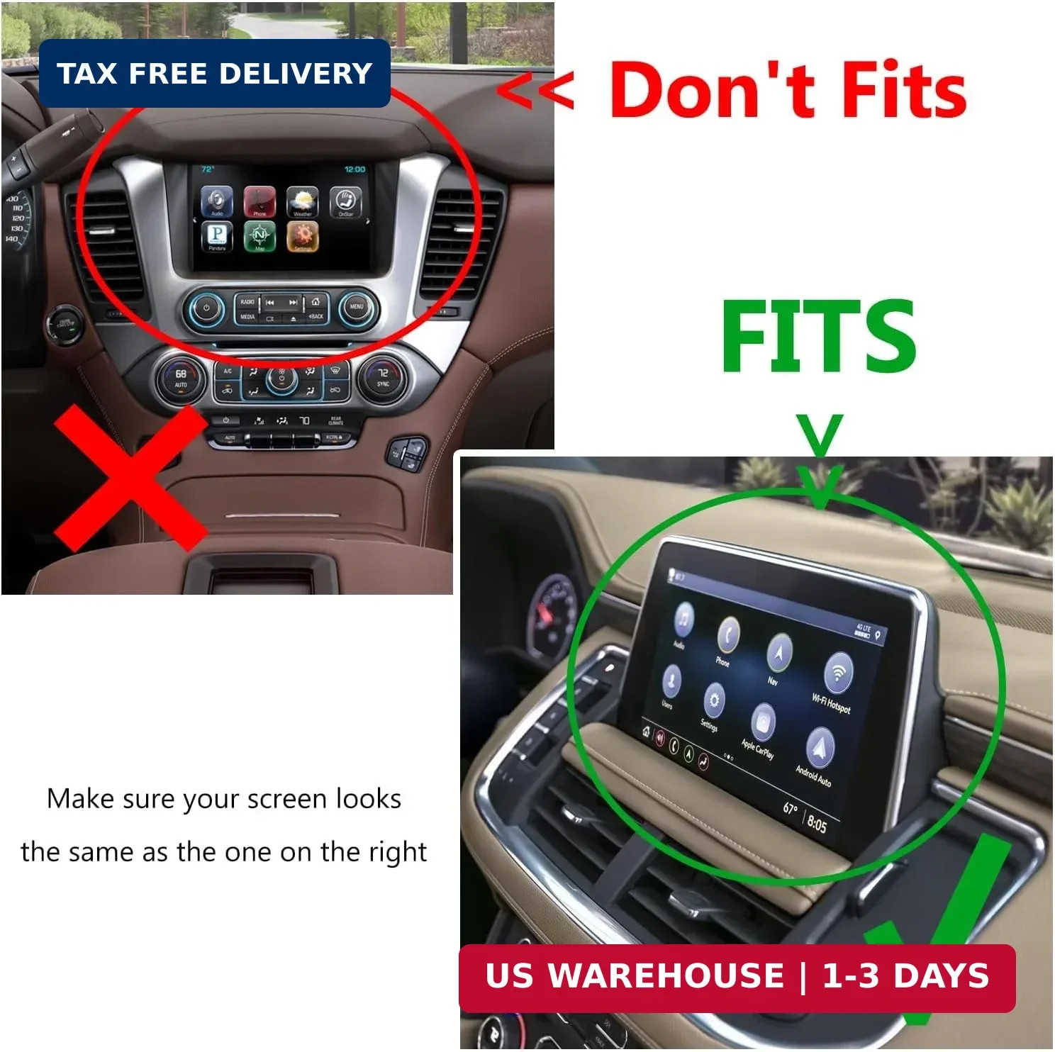 Dash Storage Tray Insert Behind Screen Organizer Storage Accessories fits for 20