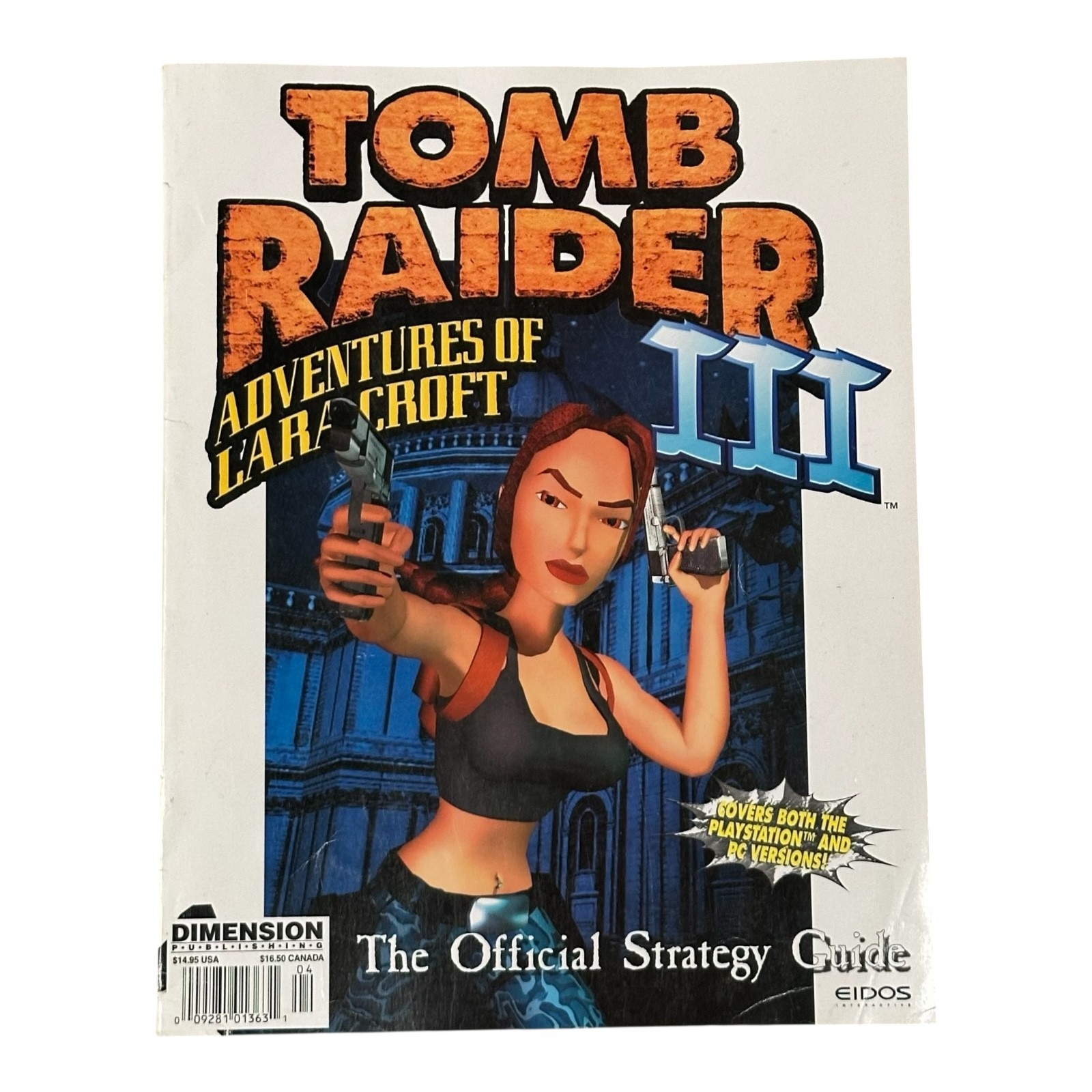 Tomb Raider III Official Strategy Guide PlayStation & PC Lara Croft 1998