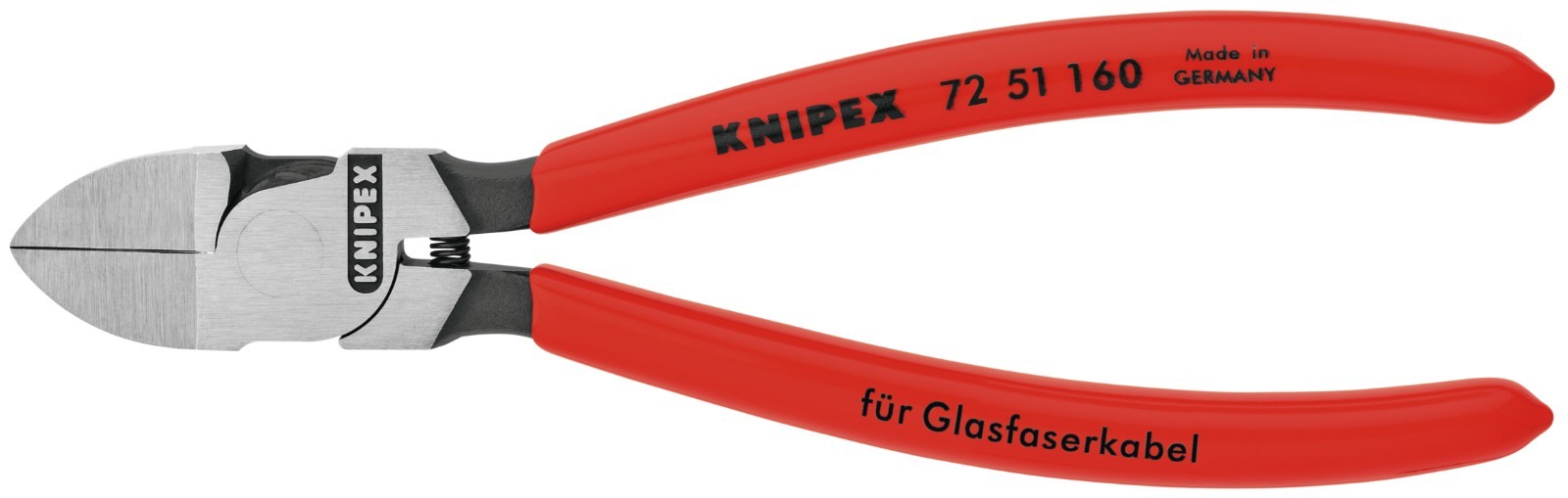 KNIPEX 72 51 160 6 1/4" Diagonal Cutters for Fiber Optics