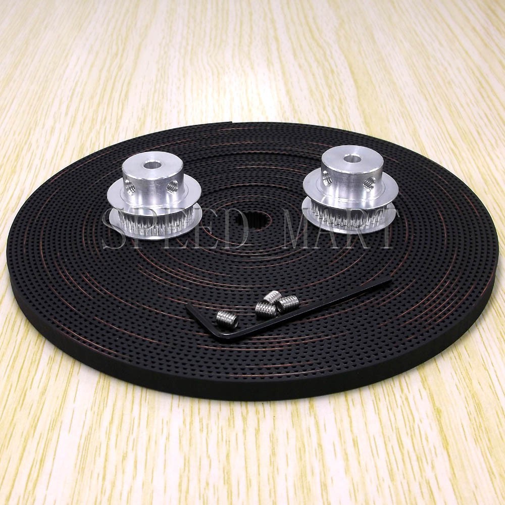 2 x MXL Type Timing Pulley 36 Teeth 5mm Bore for Stepper Motor + 2m Belt