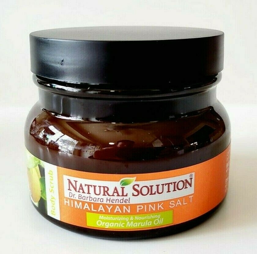 The Natural Solution Dr Hendel HIMALAYAN PINK SALT Organic Body Scrub ~ 12.3 oz