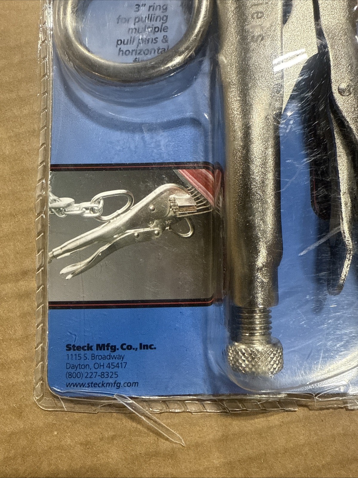 Steck EZ Pull Pliers for Pulling Auto Body Stud Pins and Flanges 20085 NEW
