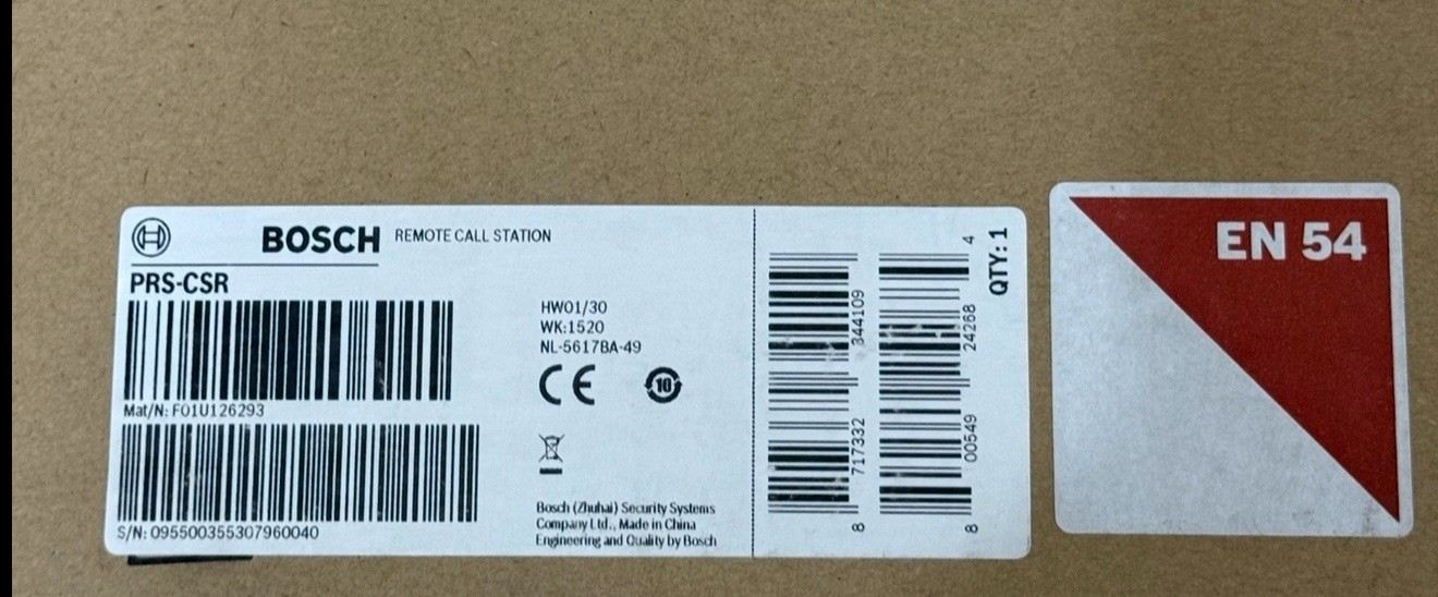 Bosch PRS-CSR Microphone - 0 Hours