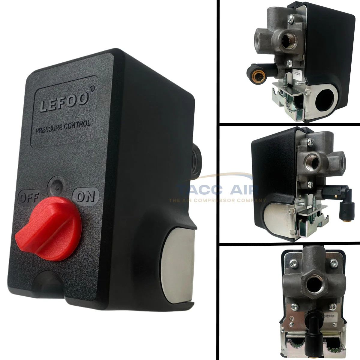 95-125 PSI 4 Port Air Compressor Pressure Switch Control Valve Import Style