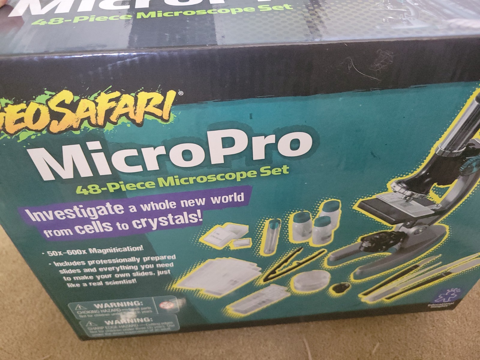 Kids GeoSafari MicroPro Microscope With Light Mirror Set