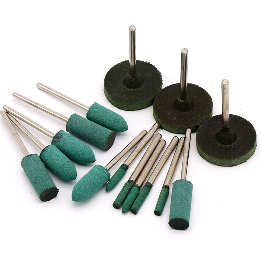 2.35/3mmHandle Rubber Polished Burr Pointed Grinding Wheel Suitable for Dredgers