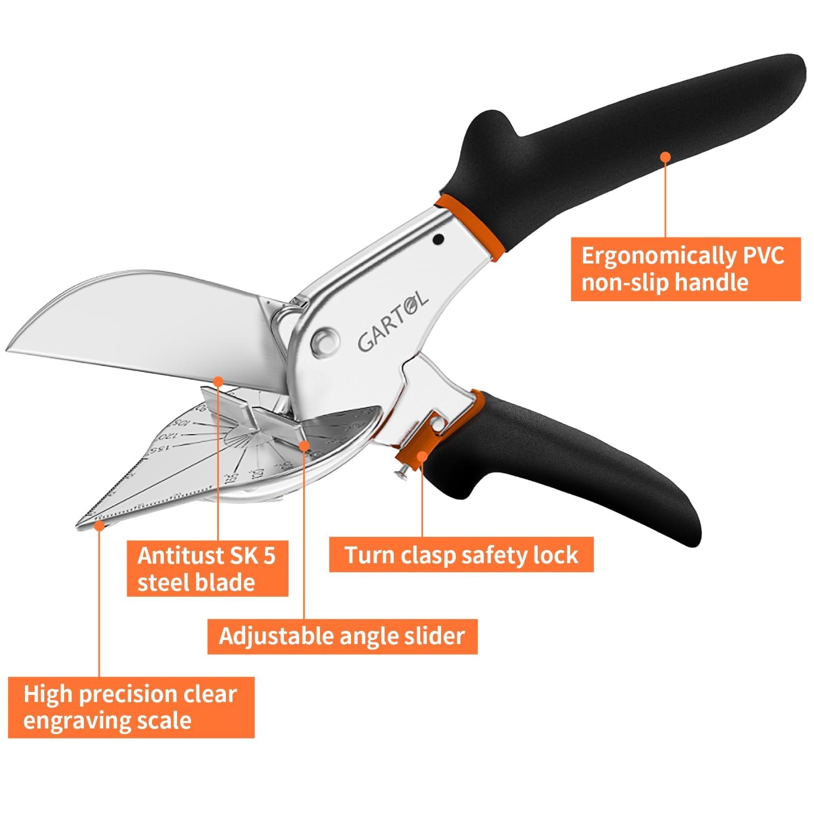 Miter Shears- Multifunctional Trunking Shears for Angular Cutting of Moulding...