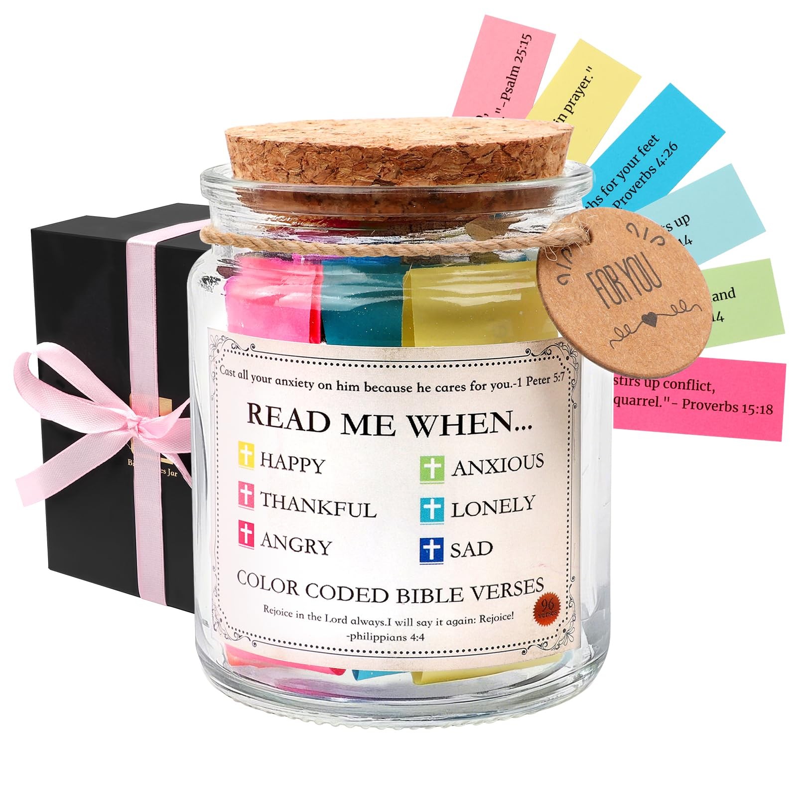 Bible Verses Jar,Christian Graduations Gifts,Religious Birthday Gift Original