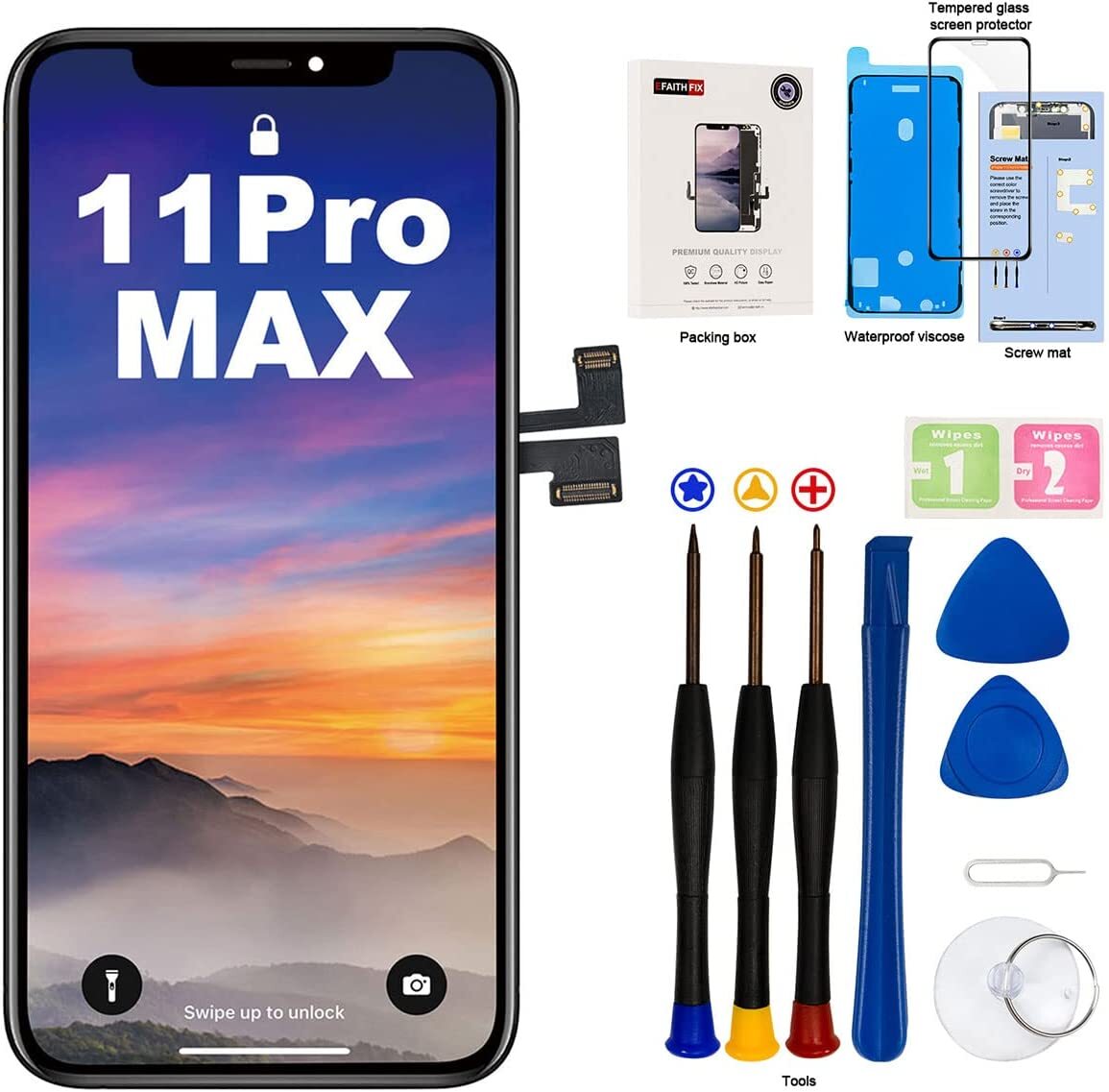 For iPhone 11 Pro Max LCD OLED Display Touch Screen Replacement Digitizer Lot