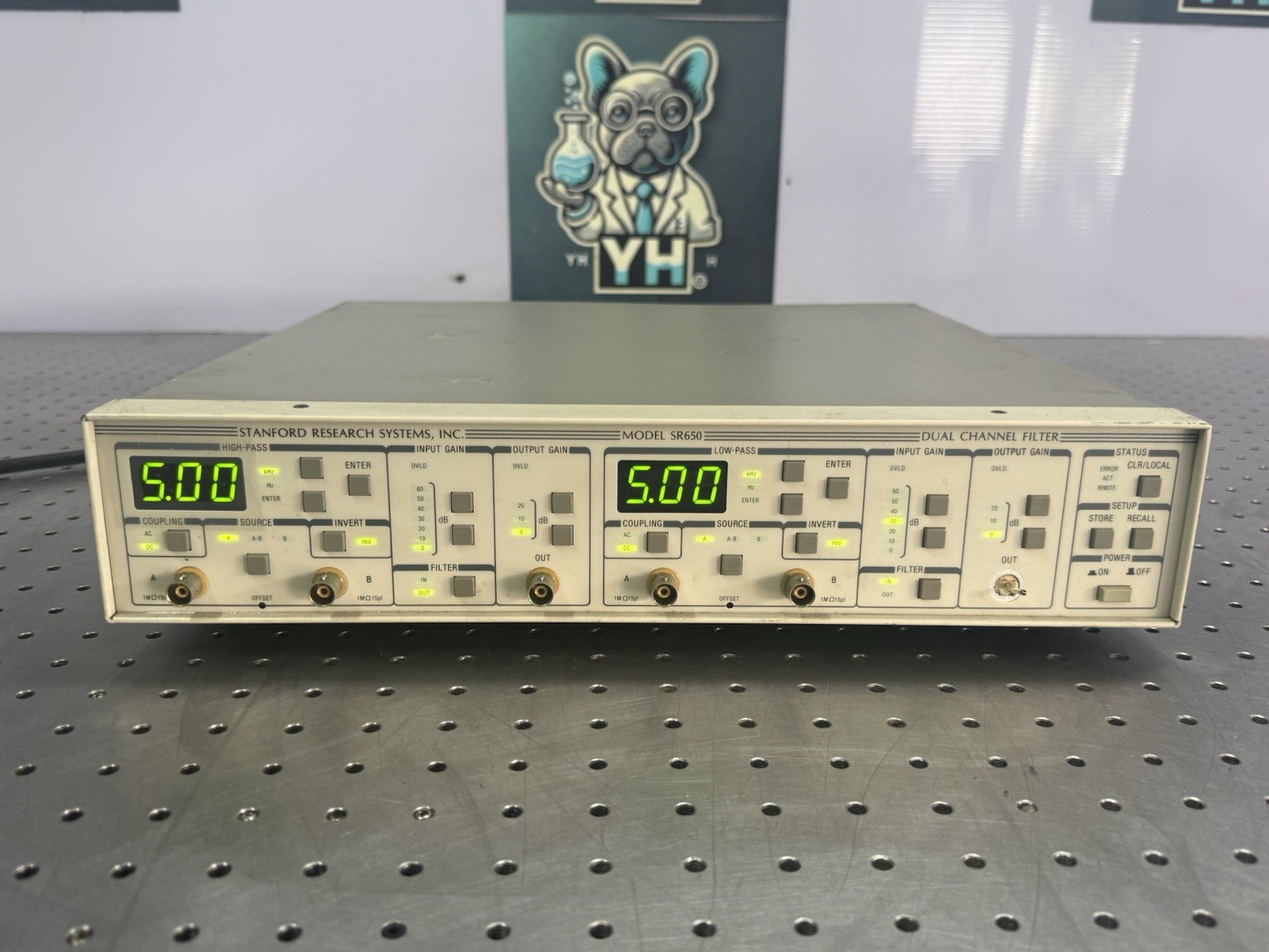 SRS SR650 Dual Channel Filter Powers On Tested AS-IS Read Desc