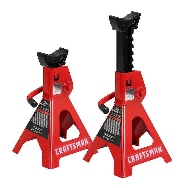 CRAFTSMAN Black 3 Ton Steel Manual Jack stand set