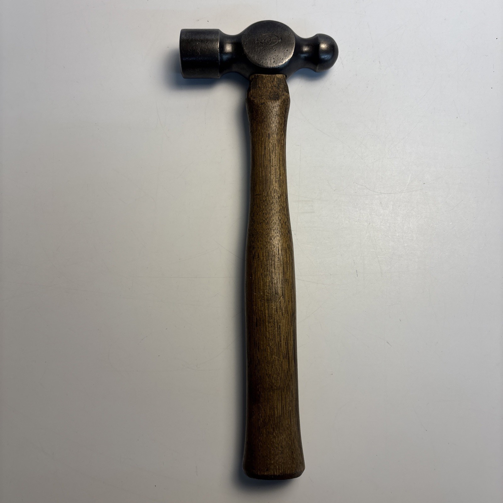 TYROD Chrome Ball Peen Hammer 1lb 12oz Vintage USA Machinist Tool
