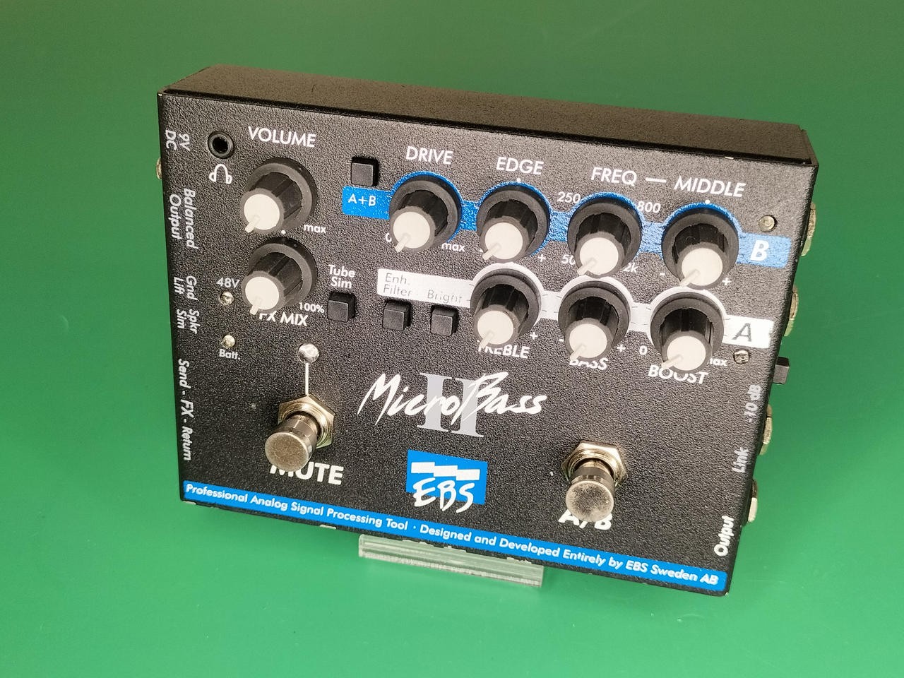 EBS Micro Bass II Preamp Graphic EQ for Bass Guitar Used
