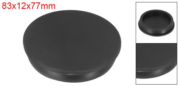 High Temp Silicone Plug T Shape Silicon Stopper Black 83x12x77mm