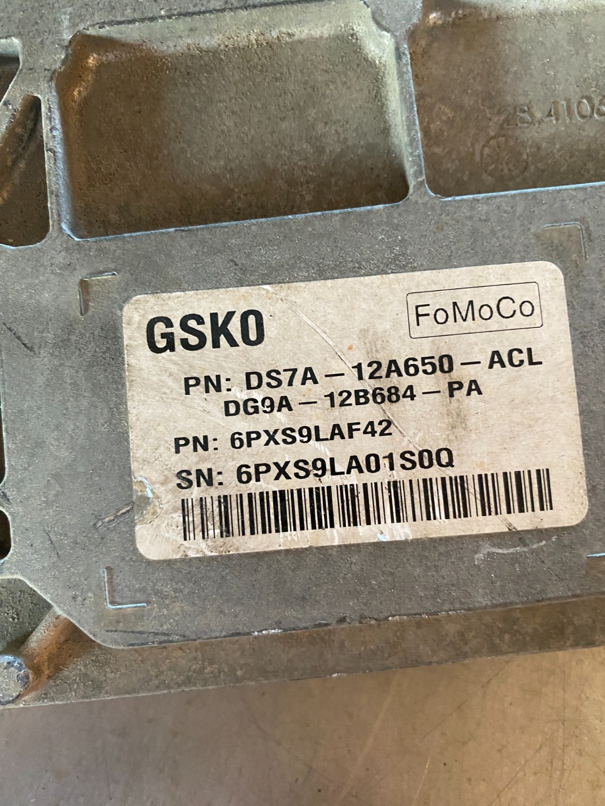 2013 Ford Fusion Engine Control Unit ECU DS7A12A650ACL Module