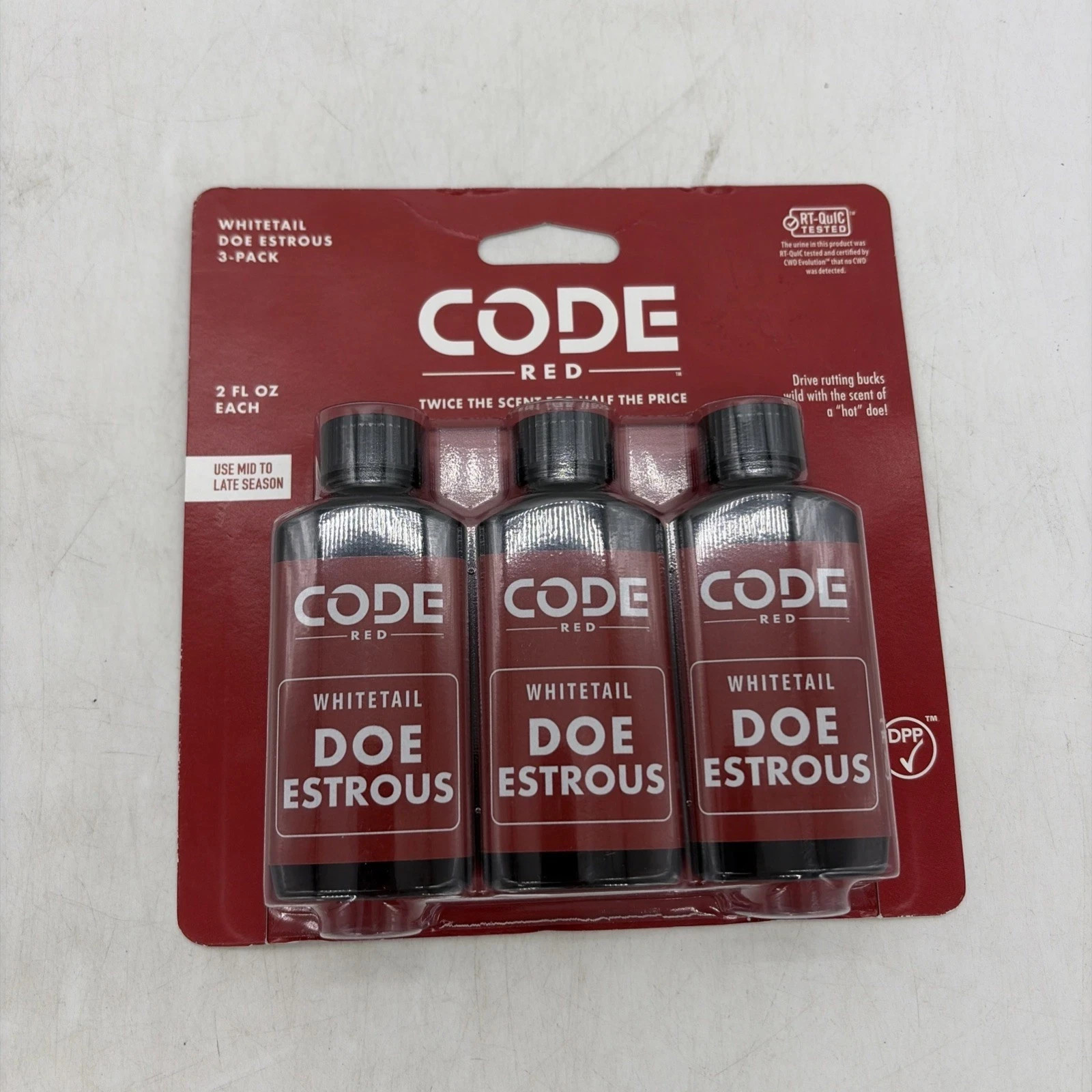 Code Red Whitetail Doe Estrous 3 Pack New Unopened Free Shipping