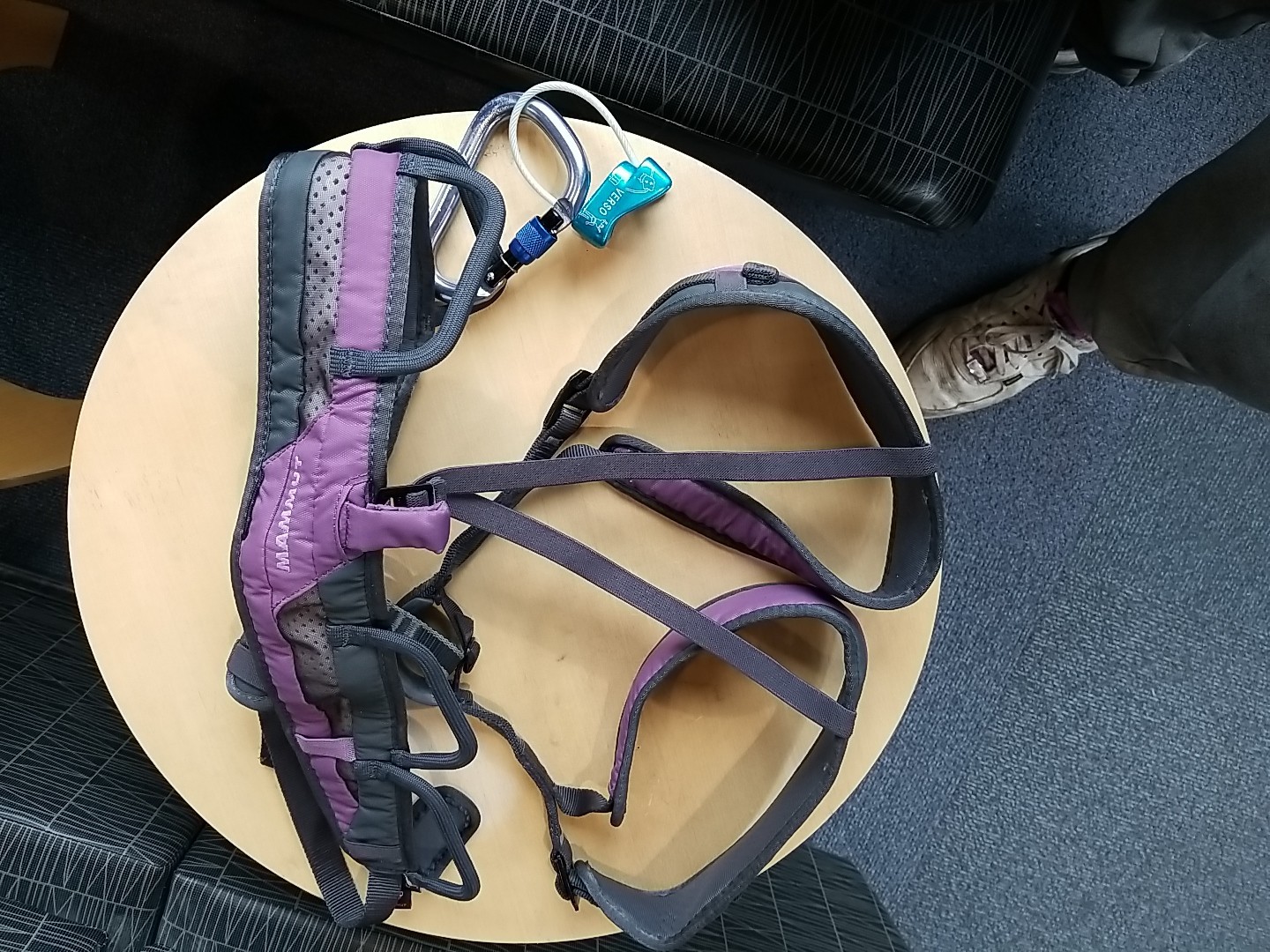 Women's Mammut OPHIR 3 Slide Type C Purple & Gray Rock Climbing Harness Size S