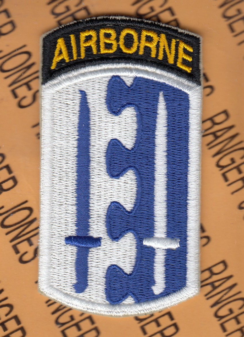 US Army 2nd Infantry Brigade Airborne 1 piece ~3.5" French made patch c/e B
