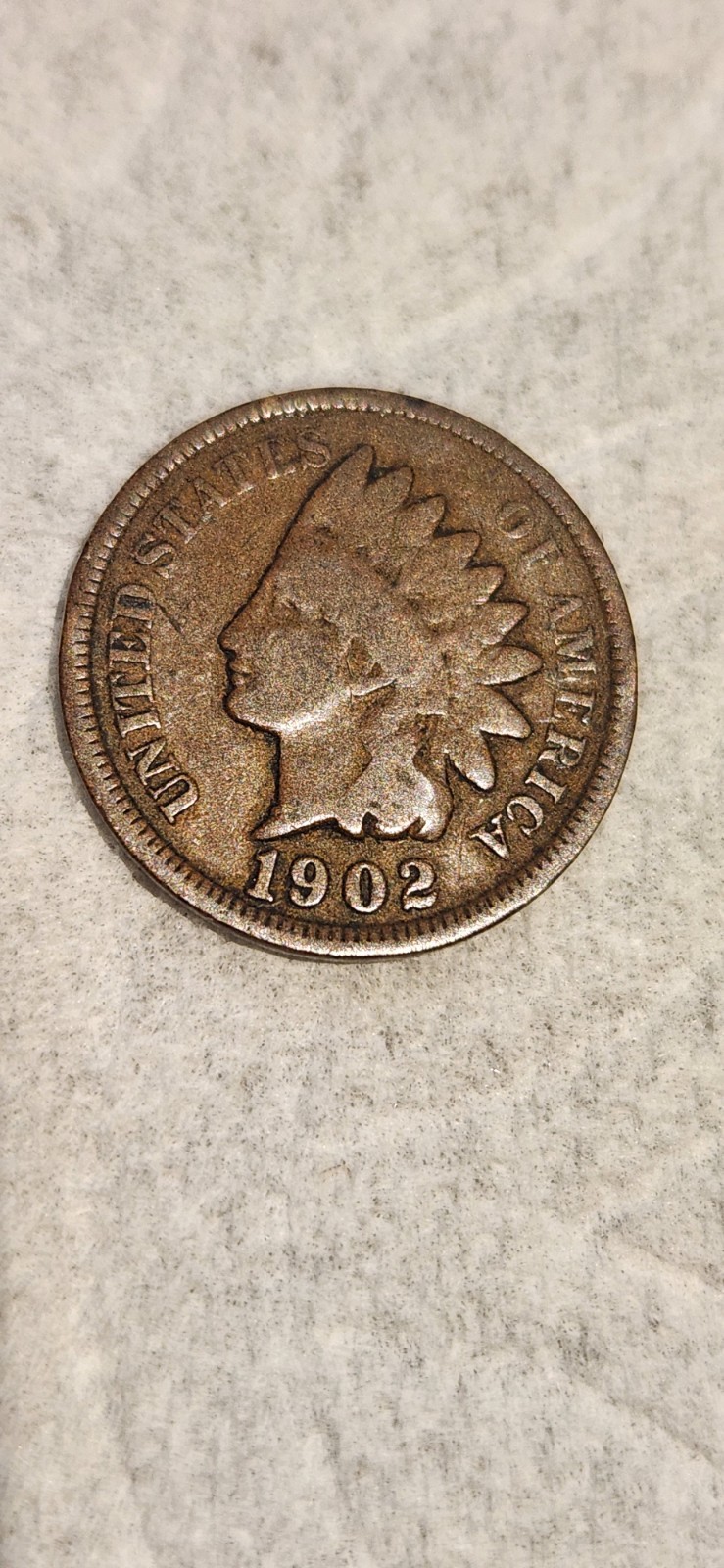 1902 INDIAN HEAD CENT G/VG great penny at a value collector coin copper 1 cent