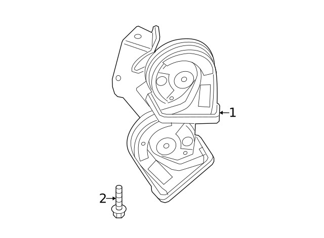Genuine Ford Horn CM5Z-13832-A