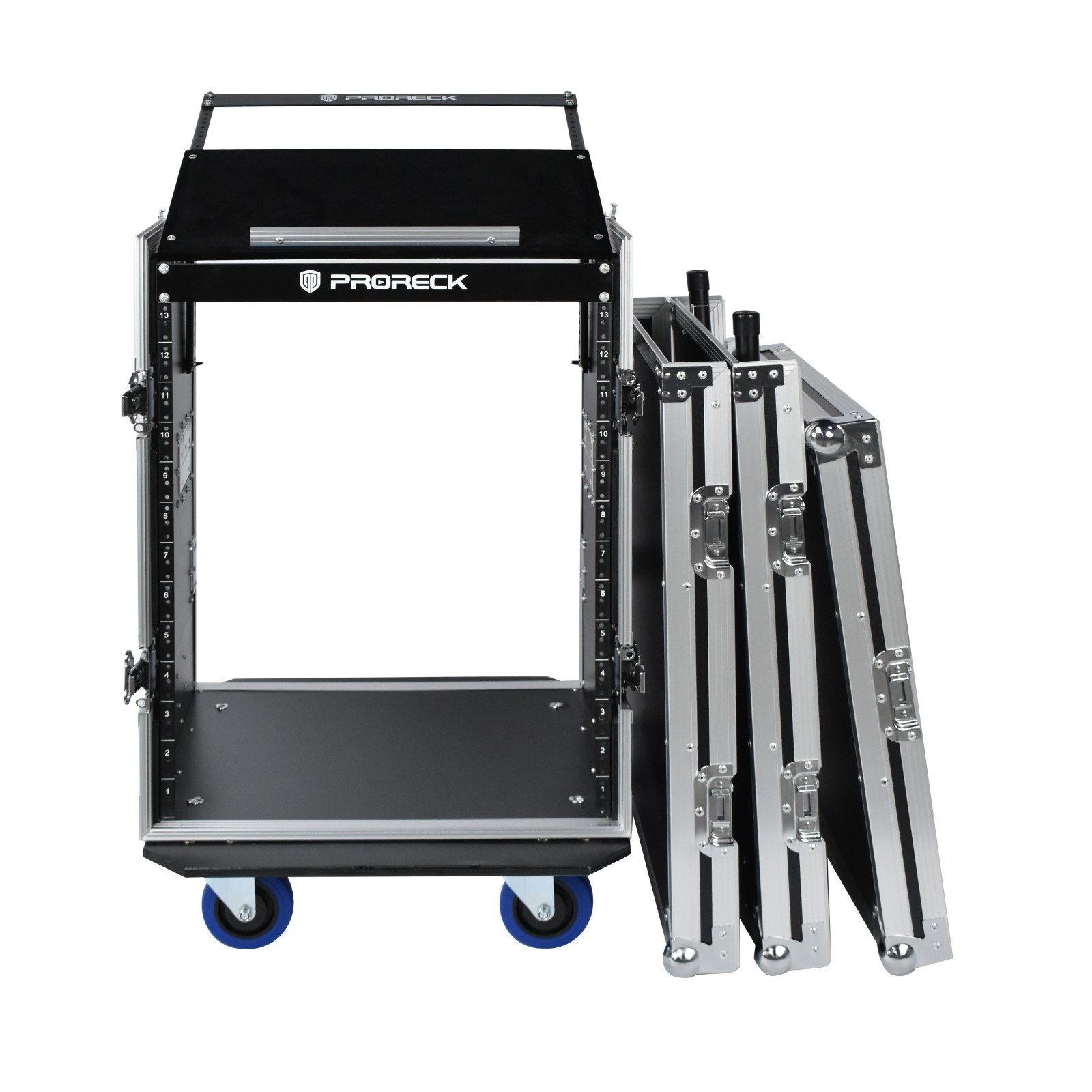PRORECK 14UT 14U Slant Mixer Rack Case Side Table Plywood Road Case SALE