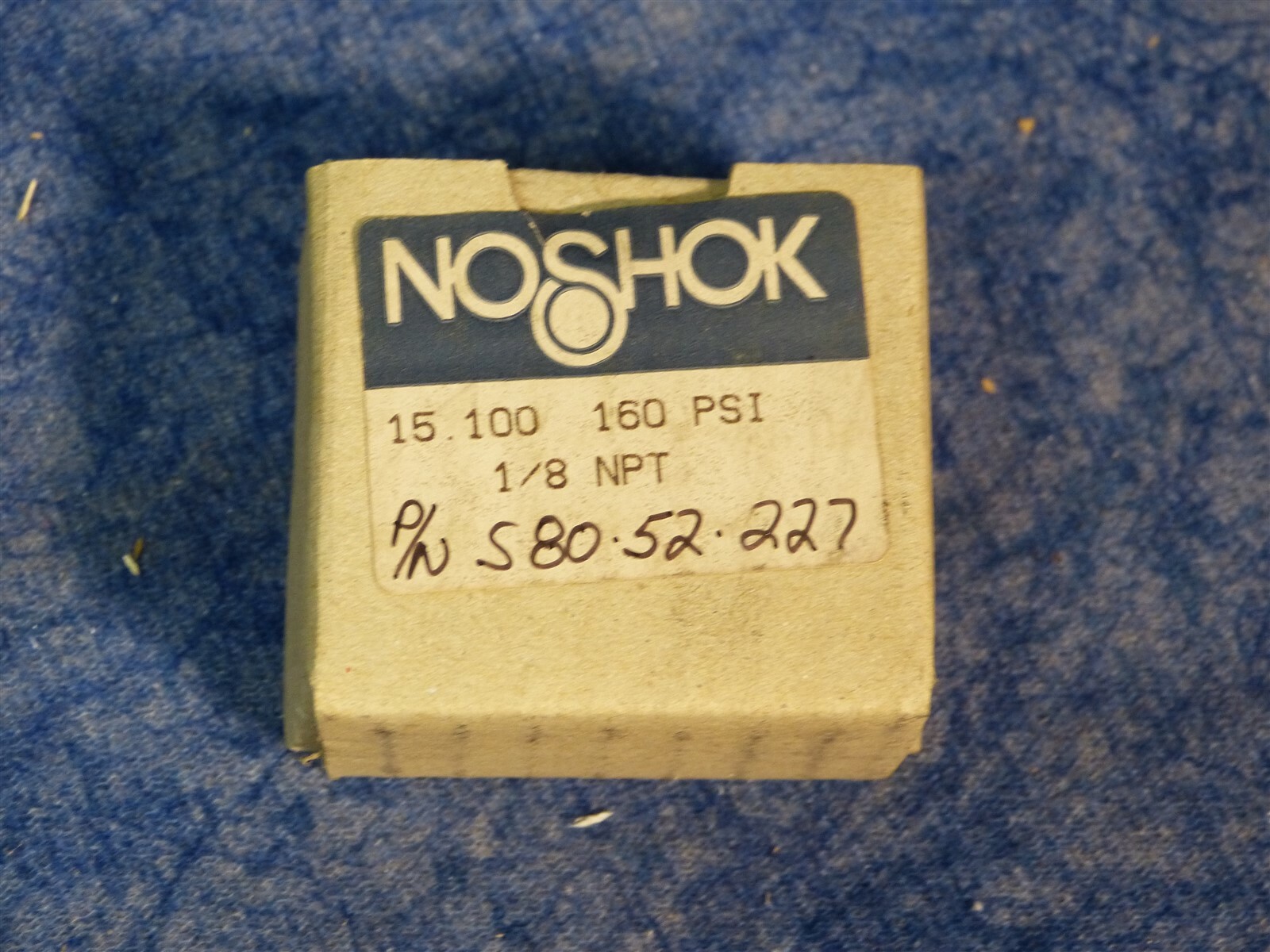 NoShok 15.100 1.5" Face 1/8"NPT Pressure Gauge 0-160PSI (BN240)