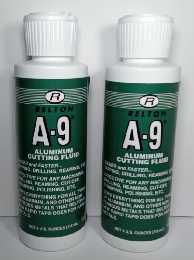 RELTON 04Z A-9 A9 ALUMINUM CUTTING DRILLING FLUID 4OZ BOTTLES 2 PACK (8OZ TOTAL)