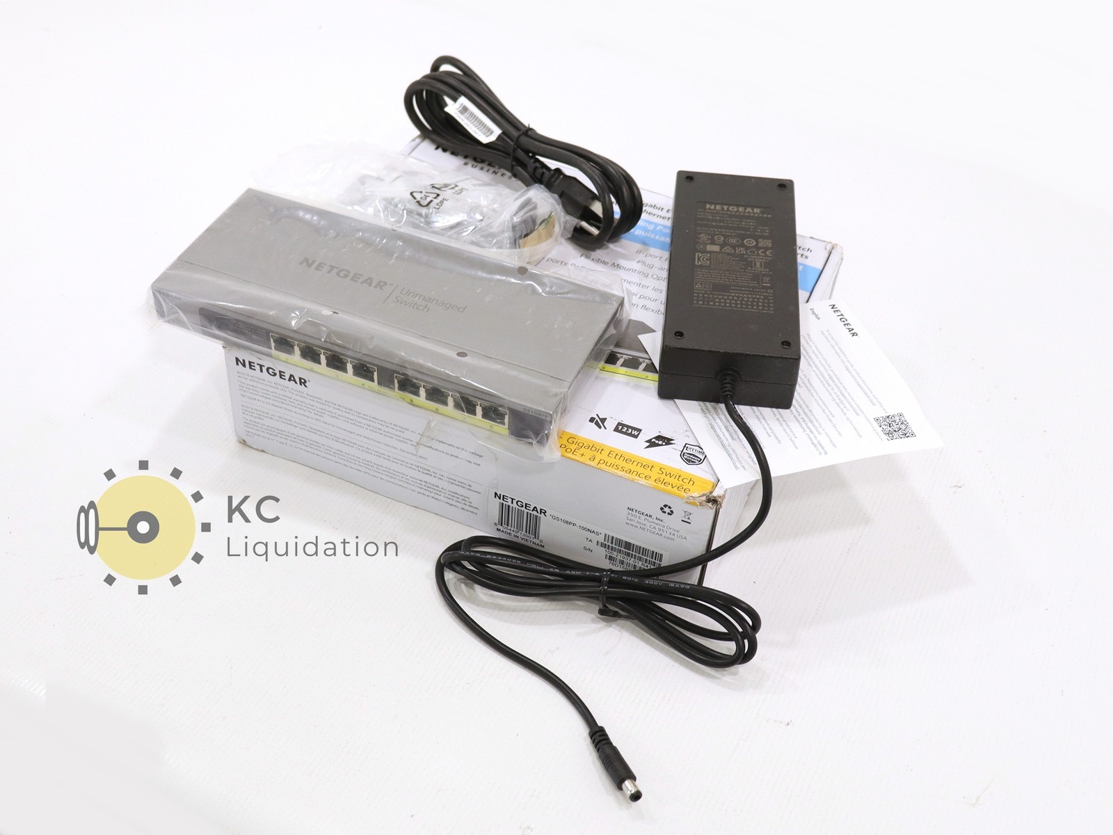 Netgear GS108PP High Powered PoE+ Gigabit Ethernet Switch GS108PP-100NAS