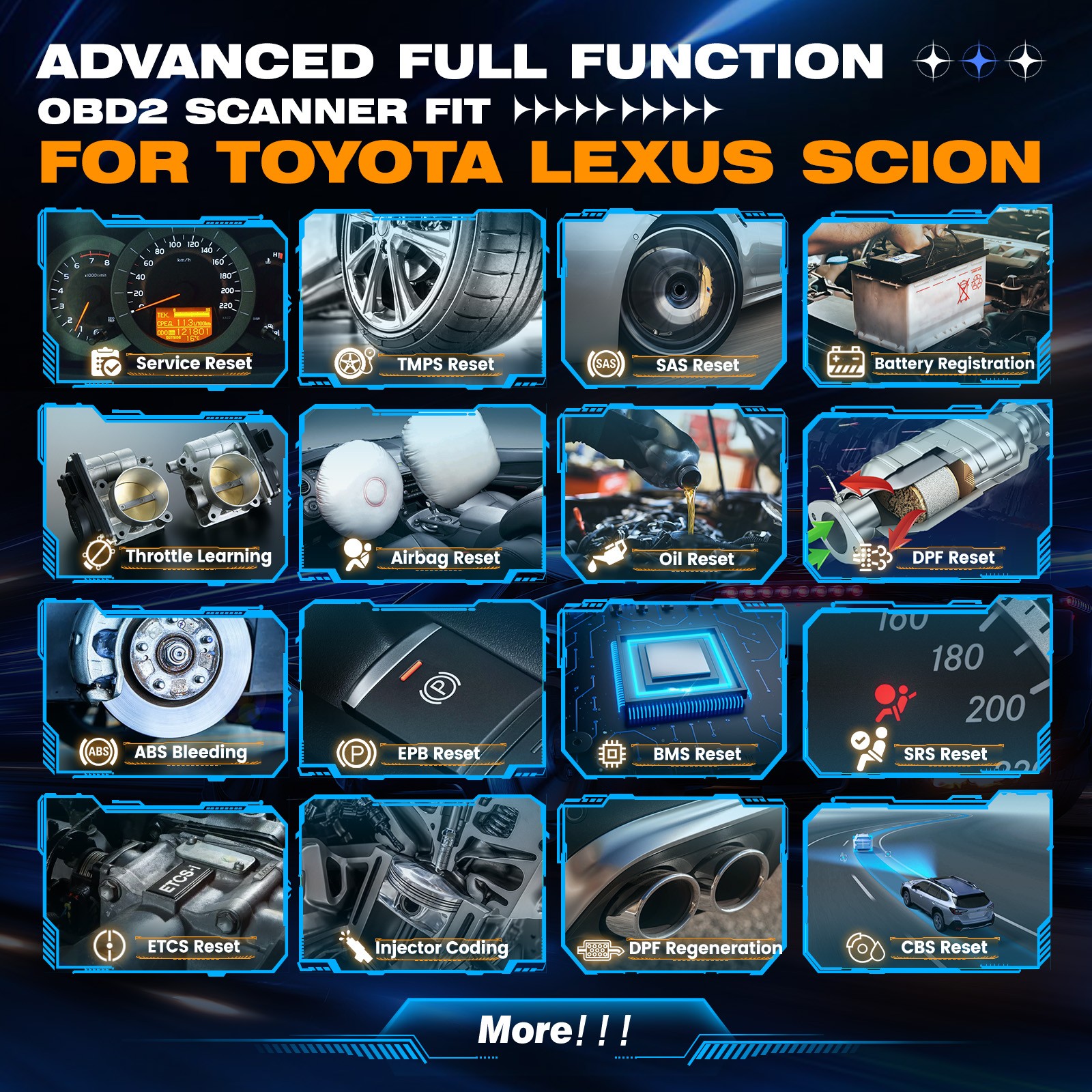 AUTOPHIX 7360 Elite Fit for Toyota Lexus OBD2 Scanner Full System Car Diagnostic